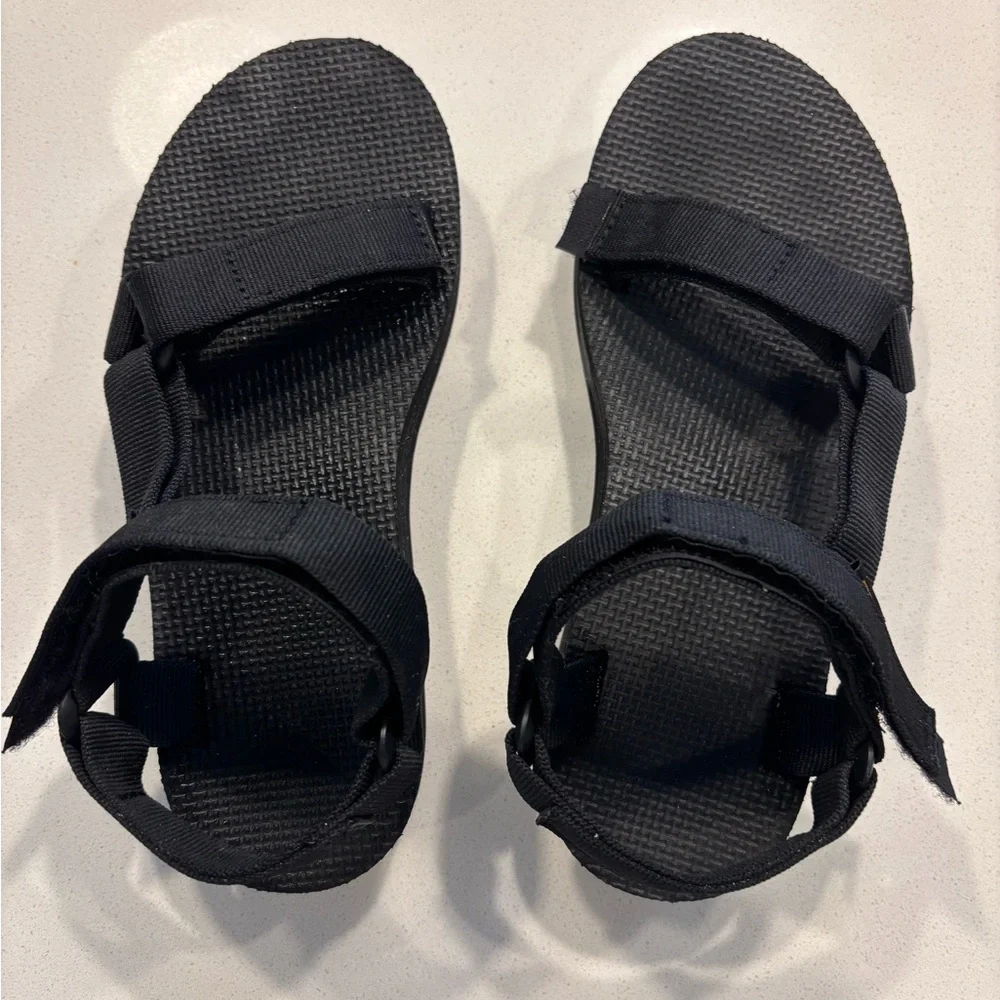 Teva Black Platform Sandals for Women - Picture 1 of 5